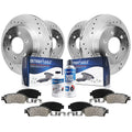 Detroit Axle - Brake Kit for Chevy Trailblazer GMC Envoy Buick Rainier Isuzu Ascender Bravada Replacement 12 inch Front & 12.8 i